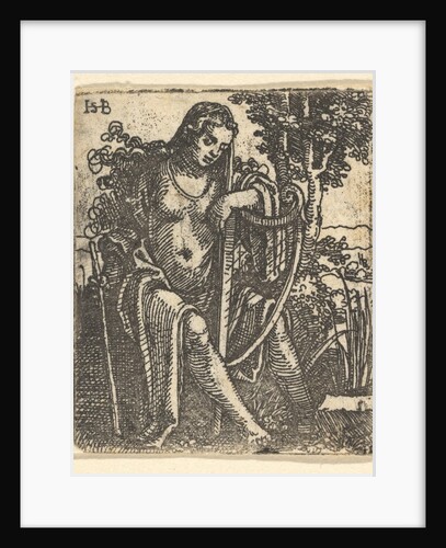 Woman with a Harp, 1520-25 by Sebald Beham
