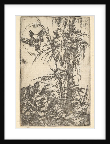 Joachim Receiving the Promise of the Birth of the Virgin, 1520 by Sebald Beham