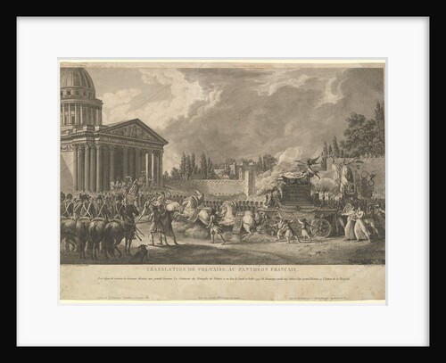 Translation de Voltaire au Panthéon Français, 1817 by Simon Charles Miger