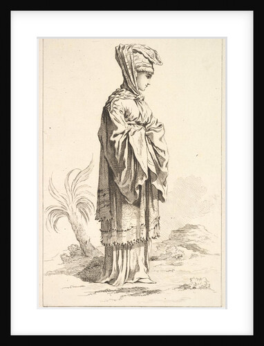 Dona Mitilena, from Recueil de diverses fig.res étrangeres Inventées par F. Bouche…, 18th century by Simon François Ravenet