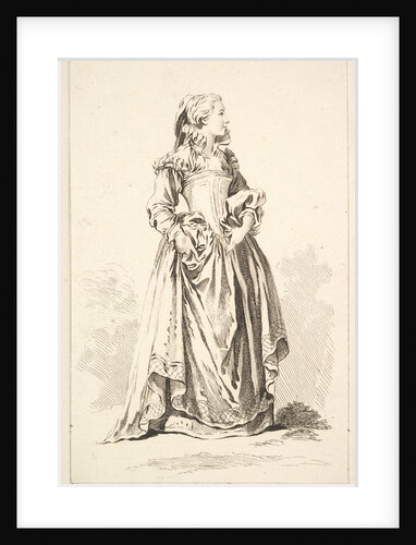 Ancienne Mode Françoise, from Recueil de diverses fig.res étrangeres Inventées par…, 18th century by Simon François Ravenet