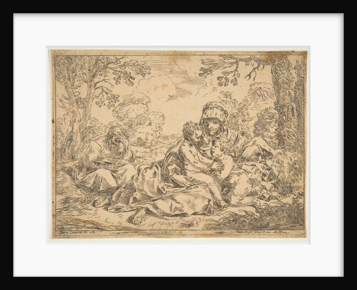 The Holy Family with Saint John the Baptist, copy after Cantarini, ca. 1639-1648 or after by Unknown