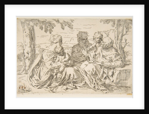 Holy Family with Saint Elizabeth and Saint John the Baptist, ca. 1639 by Simone Cantarini
