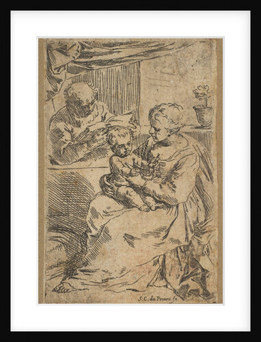 Holy Family with a rosary, ca. 1640-1642 by Simone Cantarini