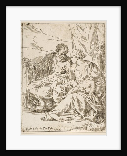 Rest on the flight into Egypt, Mary holding the infant Christ while St. …, ca. 1637-1639 or after by Unknown