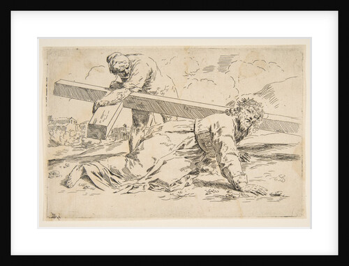Christ bearing the cross on his back, copy after Cantarini, ca. 1637-1639 or after by Unknown