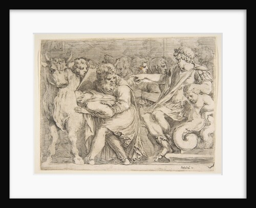 Phalaris Having Perillus Thrown into the Bronze Bull, 17th century by Stefano della Bella