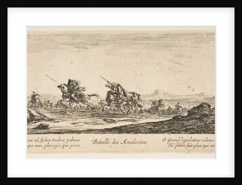 The Battle of the Amalekites, ca. 1645-52 by Stefano della Bella