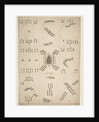 Various figures of horse ballet, 1652 by Stefano della Bella
