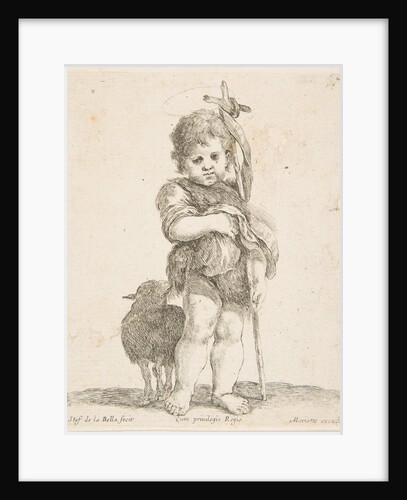 Saint John the Baptist holding his folded robe, ca. 1641 by Stefano della Bella