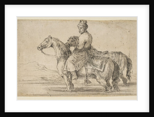 Polish Groom Bathing Horses, ca. 1662 by Stefano della Bella