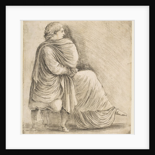 Seated Woman in Profile after Antique Bas Relief, ca. 1660 by Stefano della Bella