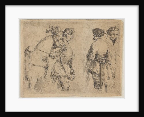 A Pole Holding a Horse by the Bridle, ca. 1662 by Stefano della Bella