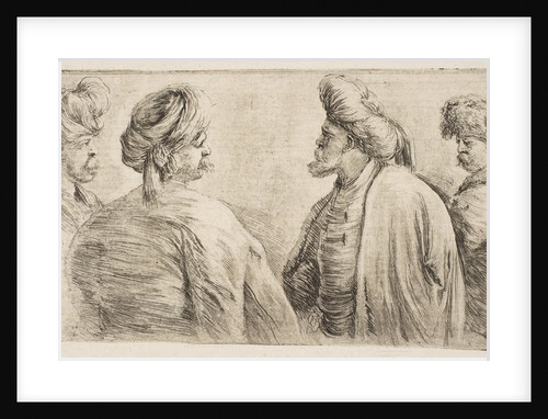 Four Turks, Half Length, ca. 1662 by Stefano della Bella