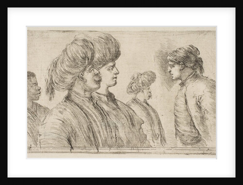 Four Turks and a Black Man, ca. 1662 by Stefano della Bella