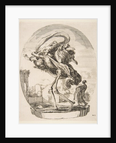 Death carrying off a woman, from 'The five deaths', ca. 1648 by Stefano della Bella