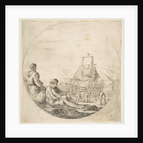 A Seated White Sailor; A Standing Black Sailor, ca. 1660 by Stefano della Bella