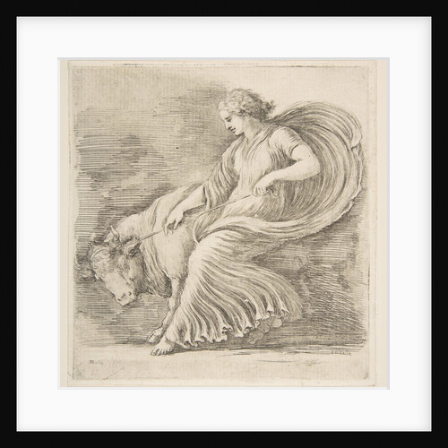 Young Woman Trying to Stop a Bull, ca. 1660 by Stefano della Bella