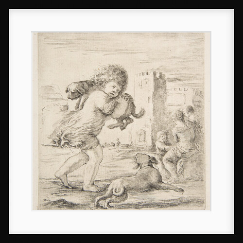 Child Carrying a Puppy on his Shoulder, ca. 1662 by Stefano della Bella