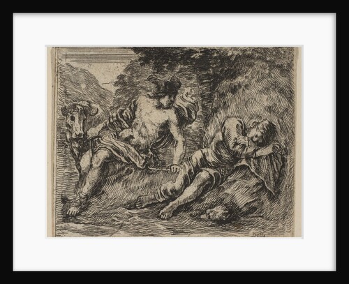 Mercury and Argus, from 'Game of Mythology', 1644 by Stefano della Bella