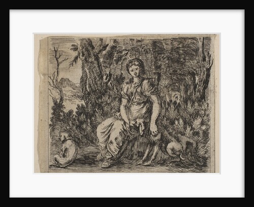 Diana, from 'Game of Mythology', 1644 by Stefano della Bella