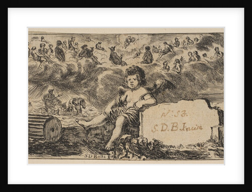 Title page: Cupid, from 'Game of Mythology', 1644 by Stefano della Bella