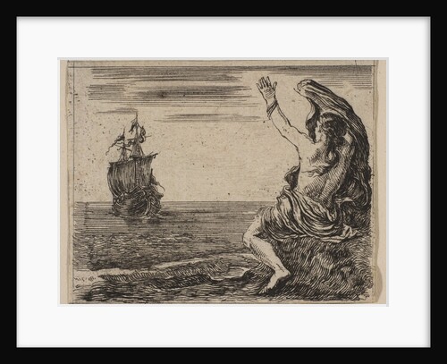 Theseus and Ariadne, from 'Game of Mythology', 1644 by Stefano della Bella