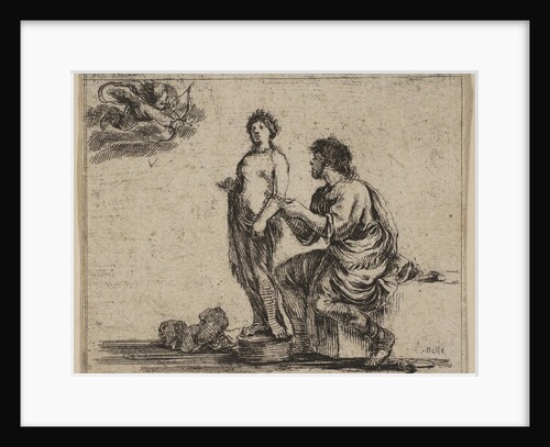Pygmalion, from 'Game of Mythology', 1644 by Stefano della Bella