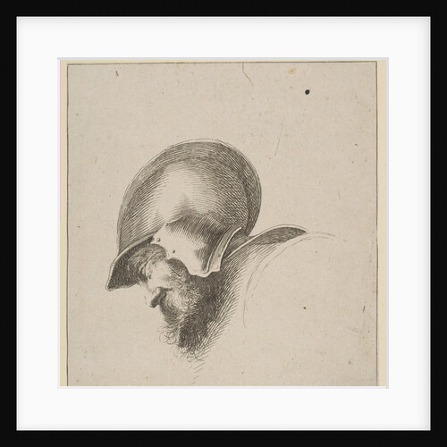 Plate 10: head of a soldier, from 'Drawing Basics', after 1641 by Unknown