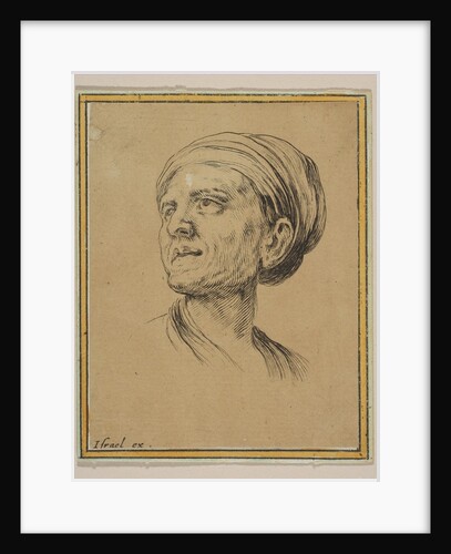 Head of a Woman in Three Quarter View, from 'Various heads and figures by Stefano della Bella