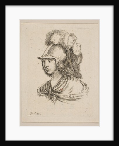 Head of Minerva, from 'Various heads and figures', 1650 by Stefano della Bella
