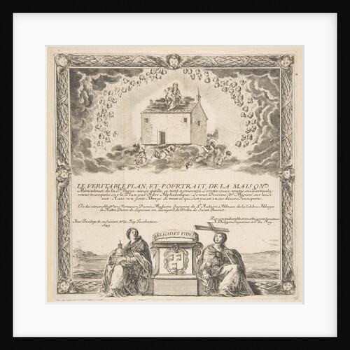 Frontispiece for Le Véritable Plan et Pourtrait de la Maison de la Ste. Vierge, 1649 by Stefano della Bella