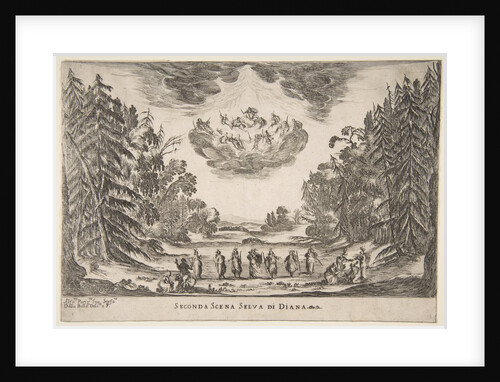 The Wedding of the Gods: Second Scene, Diana, 1637 by Stefano della Bella