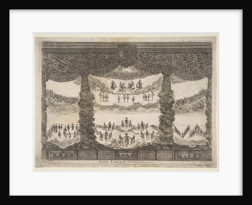 Sixth scene, the heavens, from 'The marriage of the gods', 1637 by Stefano della Bella