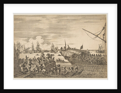 Departure of a galley at the Port of Livorno, from from 'Views of the port of Livorno' …, 1654-55 by Stefano della Bella