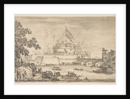 Castel Sant' Angelo, ca. 1634 by Stefano della Bella