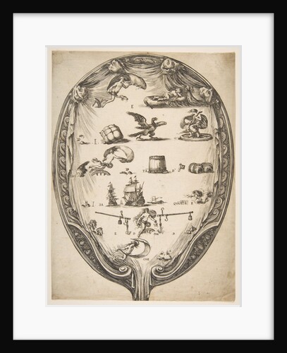 Screen with Rebus of Fortune, ca. 1639 by Stefano della Bella