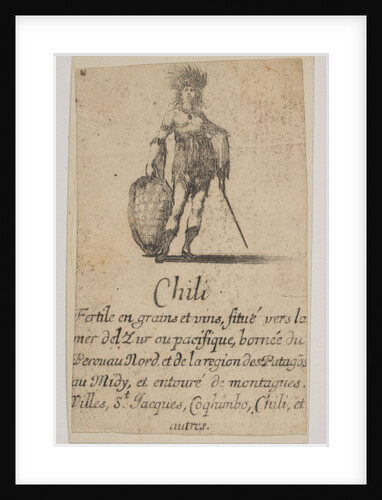 Chile, from 'Game of Geography', 1644 by Stefano della Bella