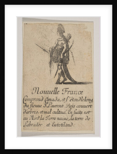 Nouvelle France, 1644 by Stefano della Bella