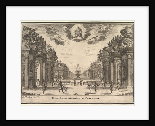 Third scene, the garden of Venus, from 'The marriage of the gods', 1637 by Stefano della Bella