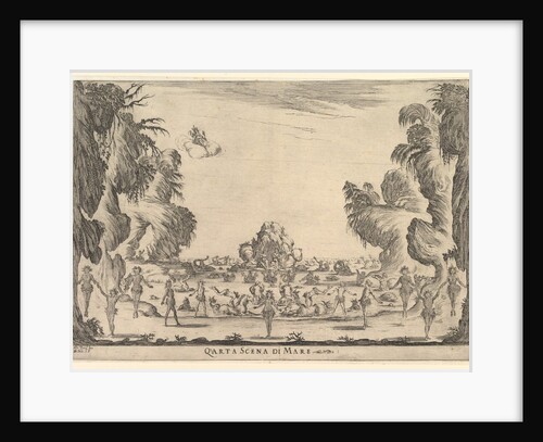 Fourth scene, the sea, from 'The marriage of the gods', 1637 by Stefano della Bella