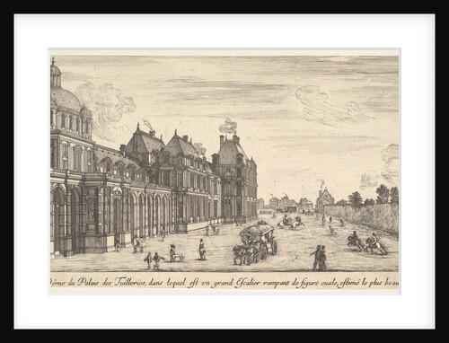 View of the dome of the Palace of the Tuilleries, from 'Various views of remarkable pla…, 1649-51 by Stefano della Bella