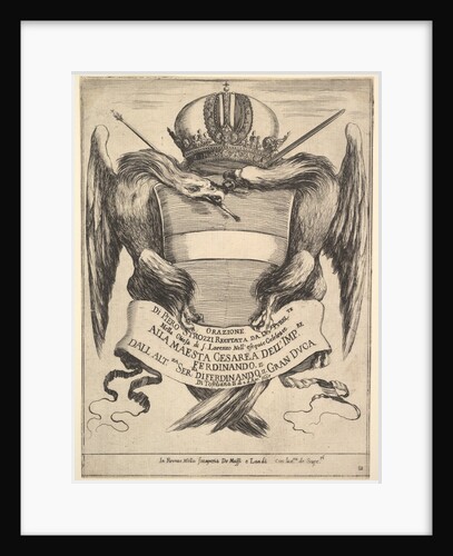 Frontispiece for 'The funeral of Emperor Ferdinand II by Stefano della Bella