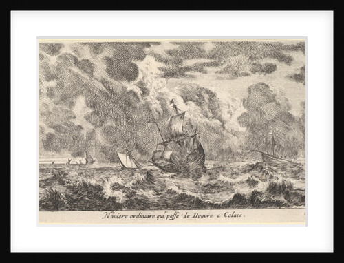 An ordinary ship travelling between Douvre and Calai by Stefano della Bella