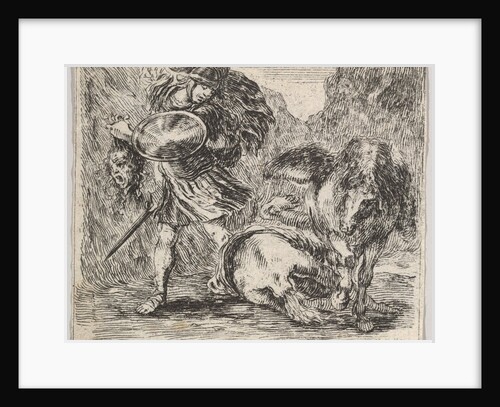 Perseus and Medusa, from 'Game of Mythology', 1644 by Stefano della Bella