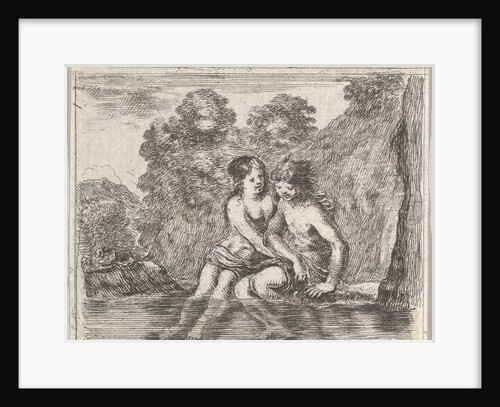 Salmacis and Hermaphrodite, from 'Game of Mythology', 1644 by Stefano della Bella