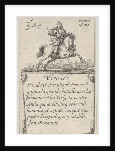Meroüée / Prudent et vaillant…, from 'Game of the Kings of France', 1644 by Stefano della Bella
