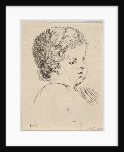Plate 12: head of a child, from 'The Book for Learning to Draw by Stefano della Bella