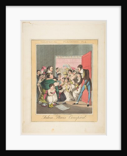 Theatrical Pleasures, Plate 4: Taken Places Occupied, ca. 1835 by Theodore Lane