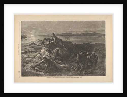 A Night Scout in the Southwest - Surprise of an Outpost, and Survey of the Rebel …, April 4, 1863 by Thomas Nast